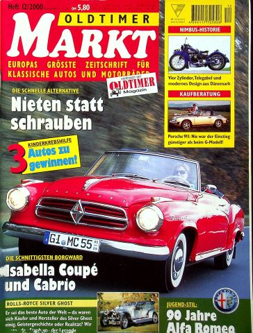 Deckblatt Oldtimer Markt (12/2000)